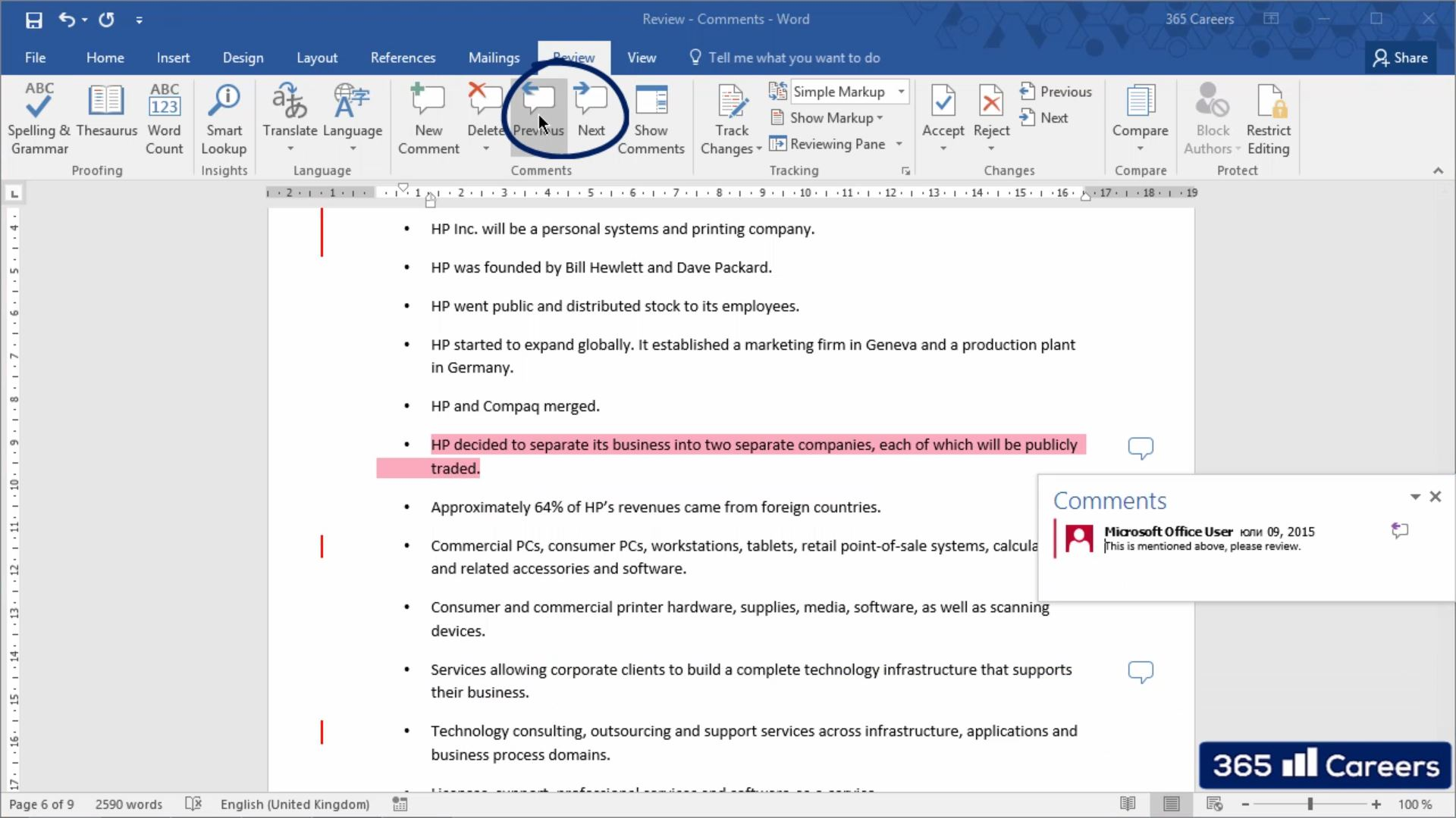 setting tabs in word 2015