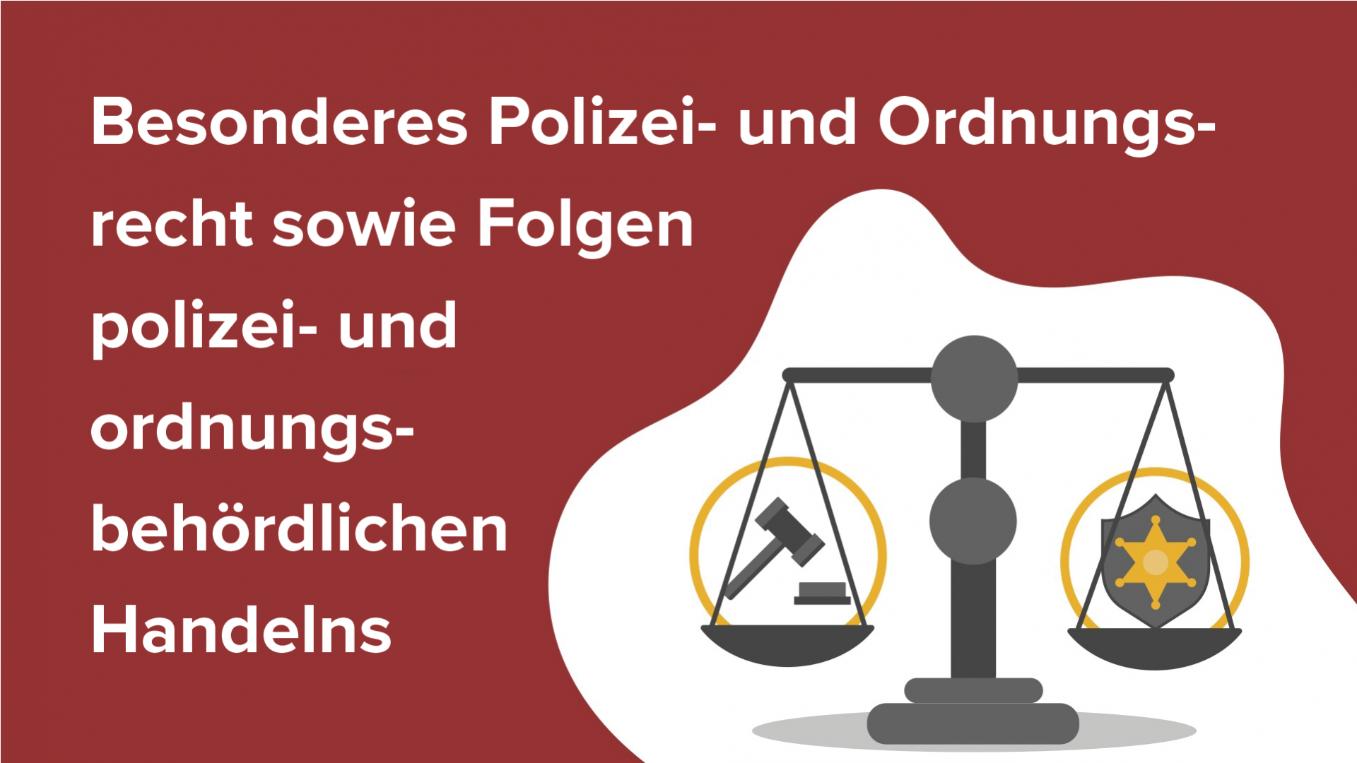 Besonderes Polizei- und Ordnungsrecht & Folgen des behördlichen Handelns