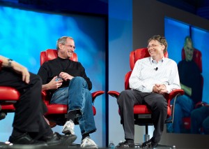 Steve Jobs und Bill Gates - prominente Studienabbrecher