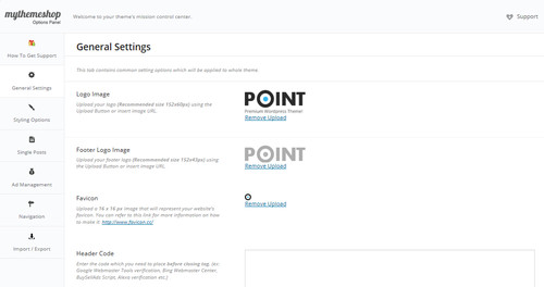 Backend Funktionen von Point