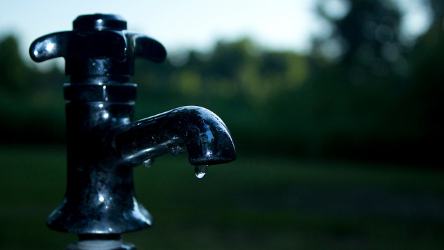 auf diesem Bild ist ein Wasserhahn