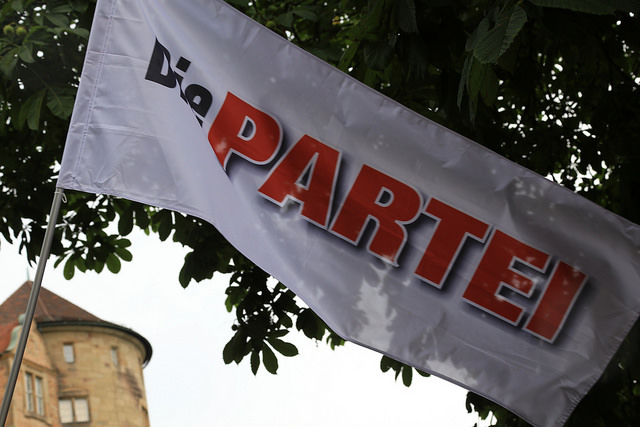 das ist eine flagge von die partei