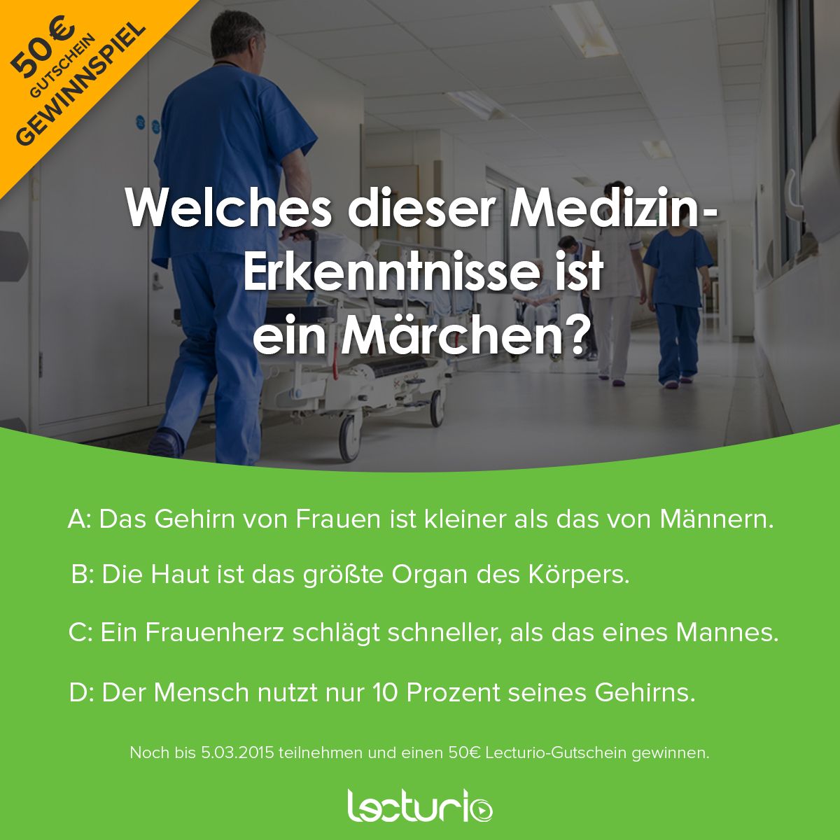 das ist ein quiz zu mythen der medizin