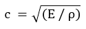 diese formel beschreibt elastische laengswellen in festkoerpern
