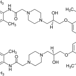 Strukturformel Ranolazin