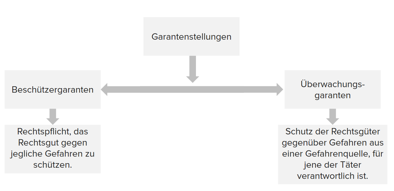 Garantenstellung Arten