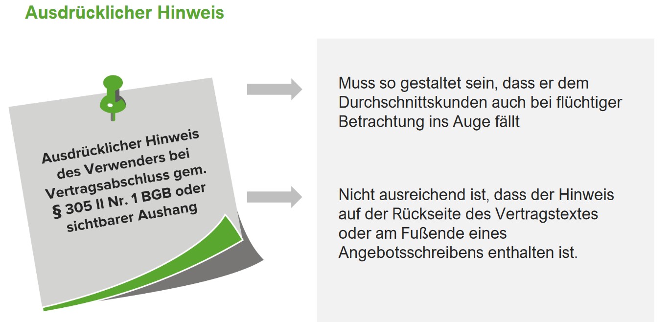 AGB-Kontrolle, §§ 305 ff. BGB | Lecturio