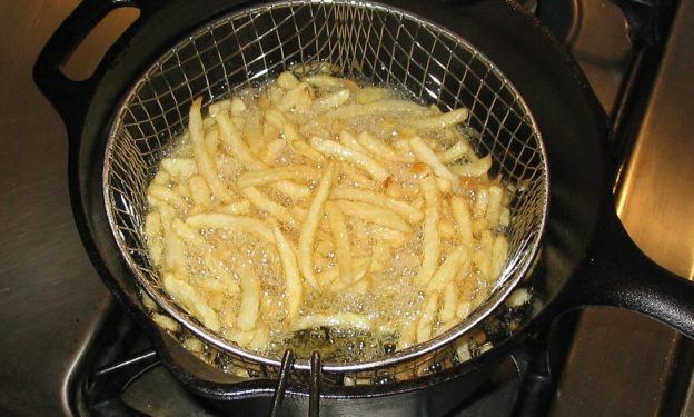 Fries cooking