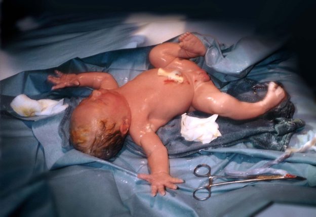 Newborn human child