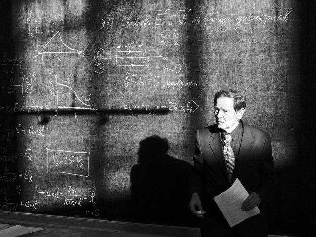 lecturer at blackboard