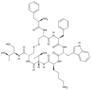 Structural formula of octreotide