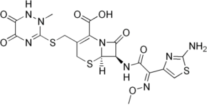 Estrutura de ceftriaxona