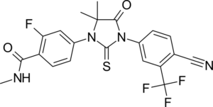 structural formula of enzalutamide