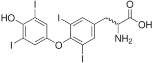 thyroxine structural formula