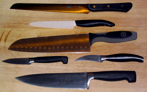 Various cooking knives