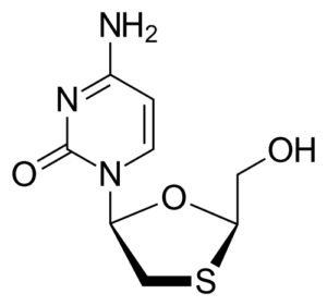 Lamivudine_structure anti-heptitis agents