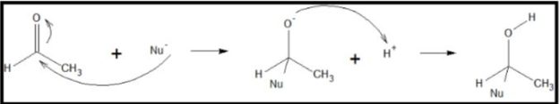 Mechanism of Nucleophilic Addition Reaction of Aldehyde