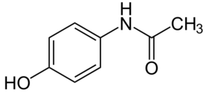 Structure of N-acetyl-p-aminophenole