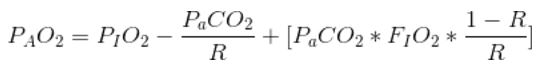 alveolar gas equation